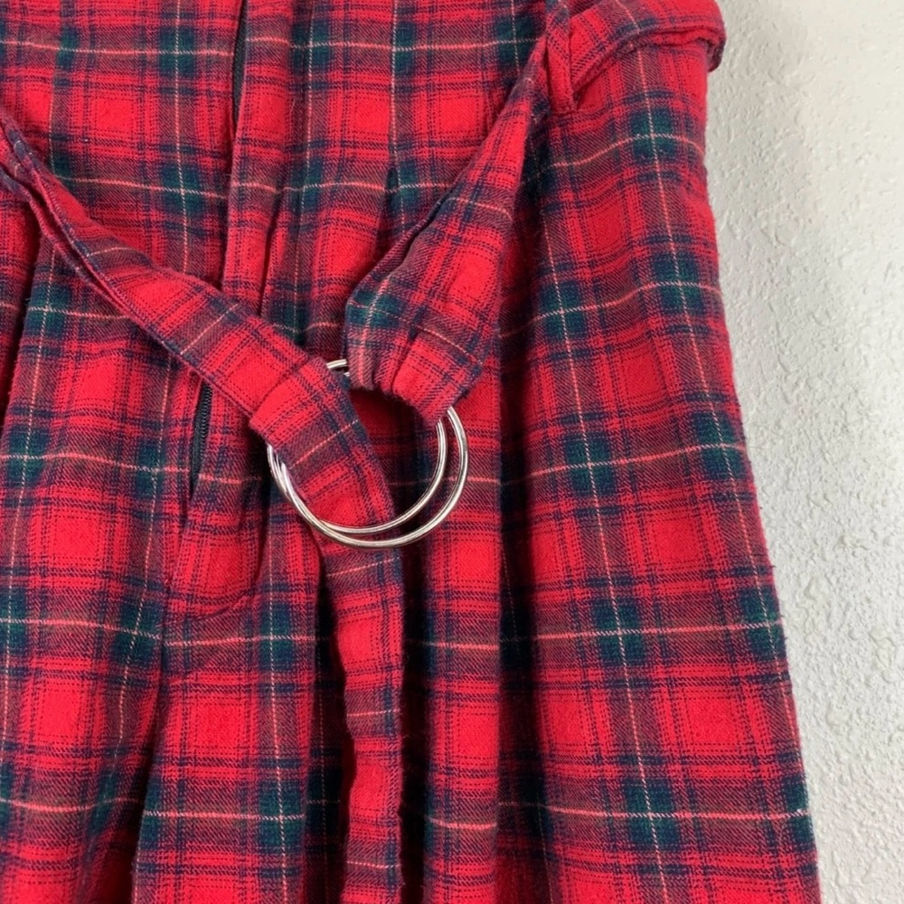 SEEK THE LABEL x LF Red Tartan Belted Pants Women’s S - Picture 5 of 9